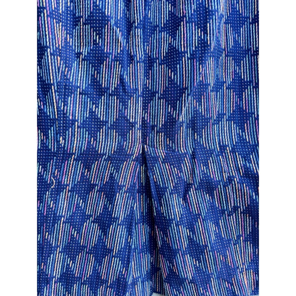 Anthropologie Eva Franco Textured Navy Blue Ruffle Pencil Skirt SZ 10 Career - Picture 6 of 6